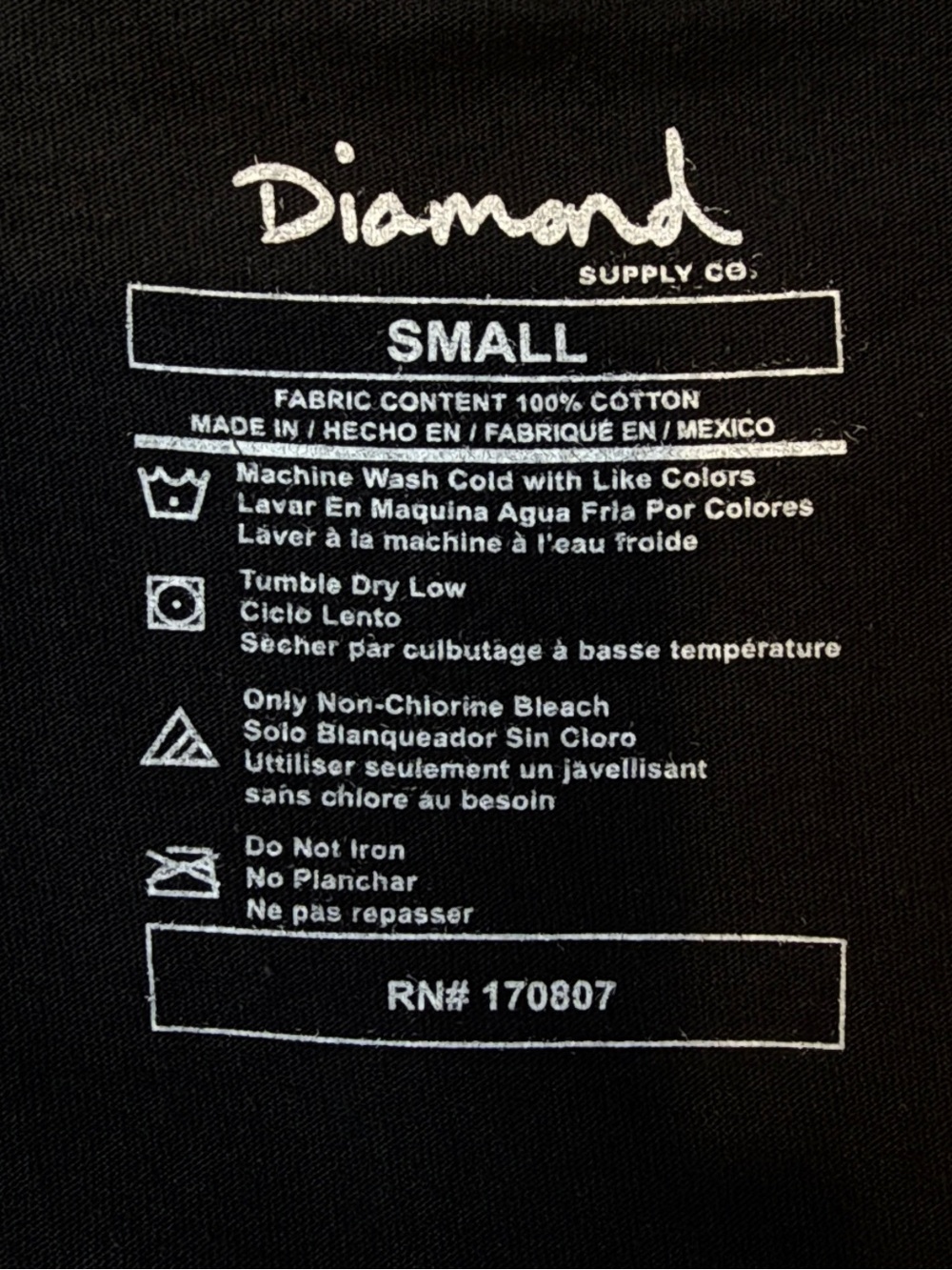 Diamond Supply Co. Black Logo Graphic T-Shirt Streetwear Skate Y2K - Picture 5 of 5